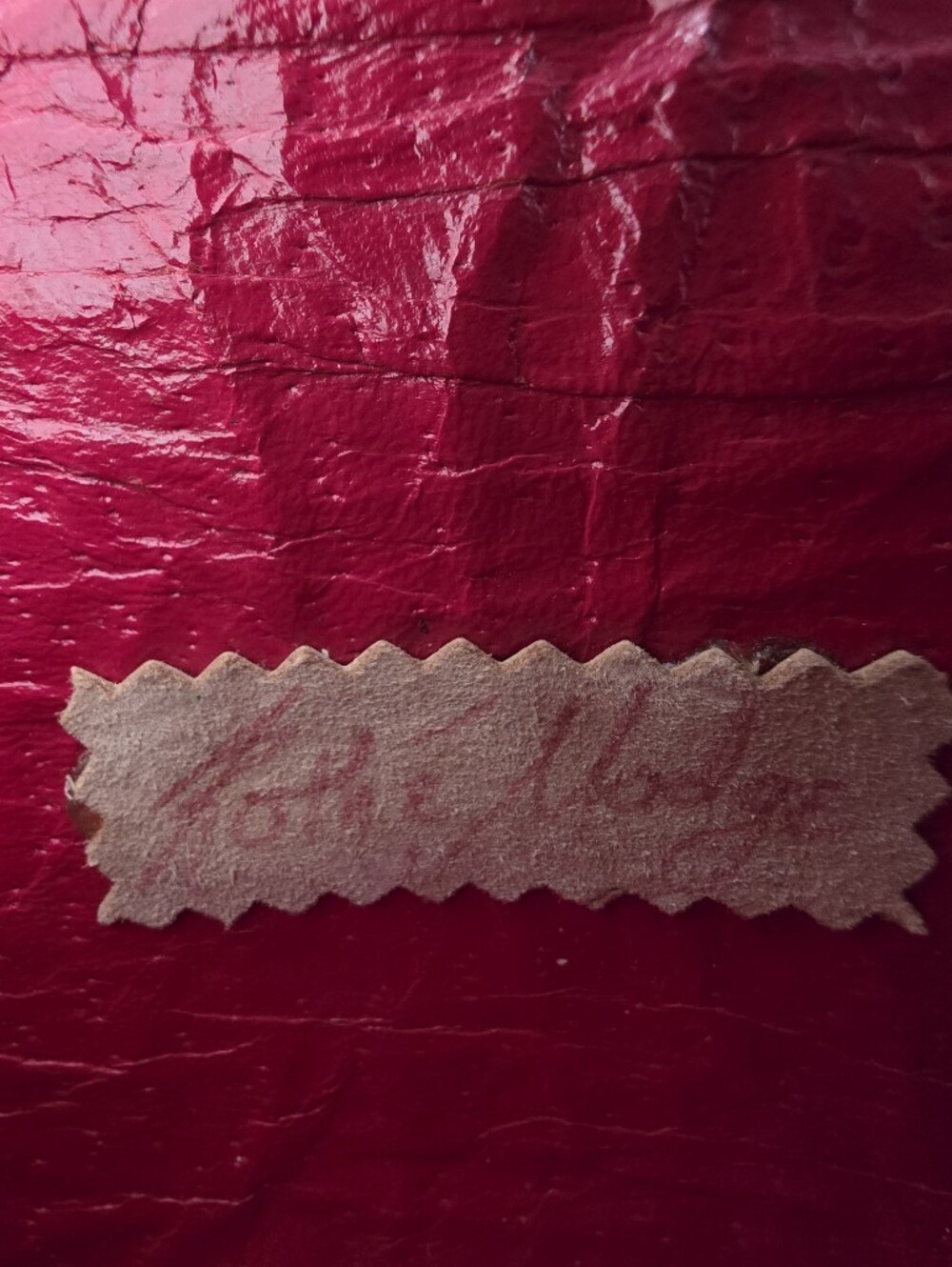 Vintage Roth & Madge Swarovski Crystal Tooled Leather Mini Bag Wristlet - Picture 12 of 17